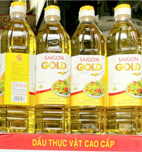 Dầu ăn SAIGON GOLD chai 1 lít Thùng 12 chai